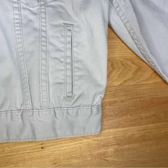 Vintage 90's Levi Silver Tab White Denim Trucker Jacket 715 *Sample Garment* - Picture 13 of 16